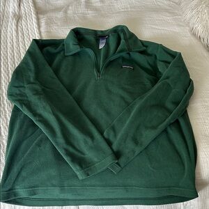 Patagonia Men's Forest Green Zip-Up Sweater
